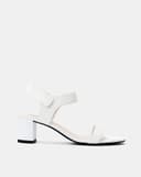 Giày Sandal Gót Trụ Quai Ngang Basic