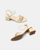 Giày Sandal Quai Đắp Phối Khóa