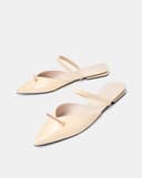 Giày Mules Bệt Trang Trí Khóa