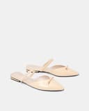 Giày Mules Bệt Trang Trí Khóa