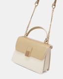 Túi Xách Nhỏ Top Handle Phối Khoá Trang Trí