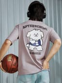 Áo thun unisex Newzy Wonder oversized 100% cotton in Cún ZLeague NZATH007