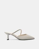 Giày Cao Gót Cao Gót Phối Dây Đá Trang Trí