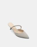 Giày Cao Gót Cao Gót Phối Dây Đá Trang Trí