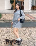 Áo pullover thêu Ballerina