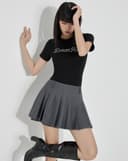 Quần giả váy xếp ly