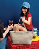 Túi Xách Lớn Tote Phối Khoá Trang Trí