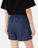 Quần short denim phối lưng thun