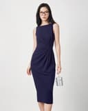 Đầm sát nách xoắn eo form bút chì