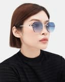 Mắt Kính Polygon Trendy Gọng kim loại