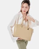 Túi Xách Lớn Tote Lớn Gắn Charm Trang Trí