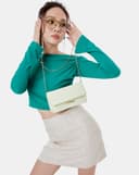 Túi Xách Nhỏ Trang Trí Khóa Kim Loại