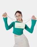 Túi Xách Nhỏ Trang Trí Khóa Kim Loại