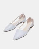 Giày Búp Bê Mũi Nhọn Cut Out Cách Điệu