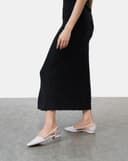 Giày Búp Bê Mũi Nhọn Cut Out Cách Điệu