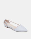 Giày Búp Bê Mũi Nhọn Cut Out Cách Điệu