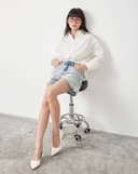 Quần short Jean Form A