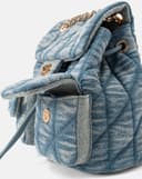 Balo Denim Nắp Gập Chần Bông