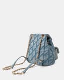 Balo Denim Nắp Gập Chần Bông