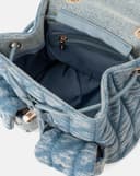 Balo Denim Nắp Gập Chần Bông