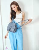 Balo Nắp Gập Phối Khoá Xoay