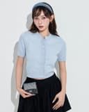 Áo dệt kim đính đá