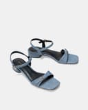 Giày Sandal Quai Đắp Phối Khóa Oval