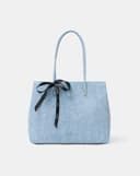 Túi Xách Lớn Tote Lớn Trang Trí Nơ Ruy Băng