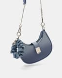 Túi Xách Nhỏ Đeo Vai Khoá Bấm Phối Cột Tóc Scrunchie