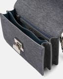 Túi Xách Nhỏ Shoulder Bag Nắp Gập Phối Khoá