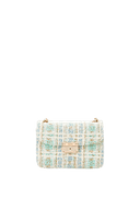 Túi Xách Nhỏ Hình Hộp Đeo Vai Phối Tweed