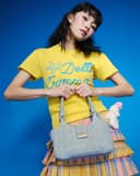 Túi Xách Nhỏ Phối Khoá Trang Trí